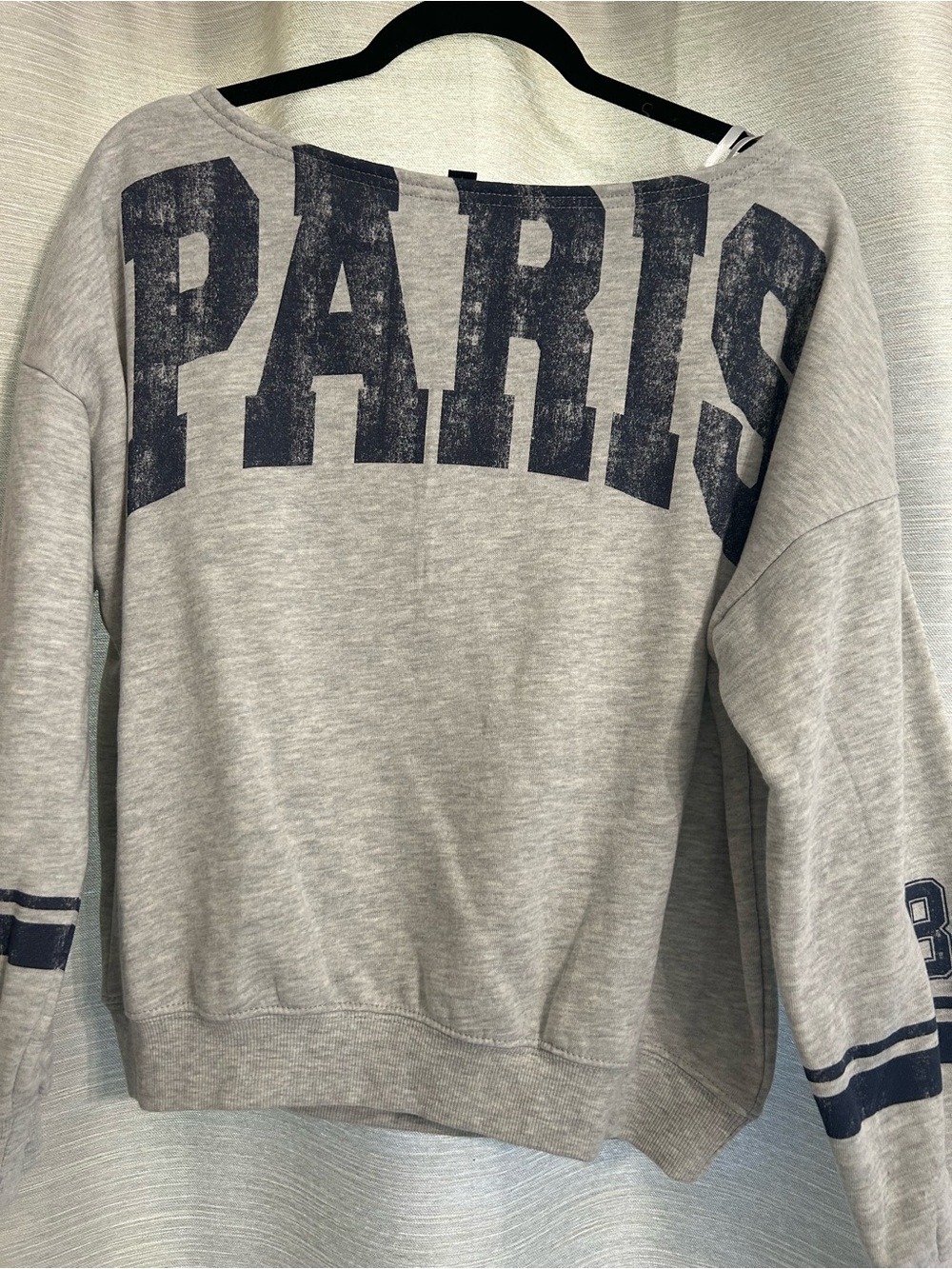 Paris Graphic Men's Sweatshirt - Light Gray